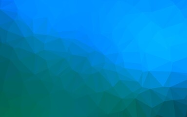 Light Blue, Green vector abstract mosaic backdrop.