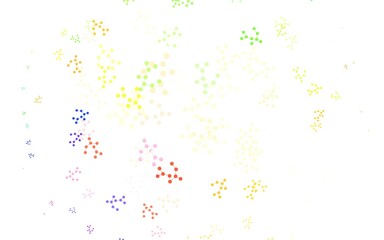 Light Multicolor vector backdrop with artificial intelligence data.