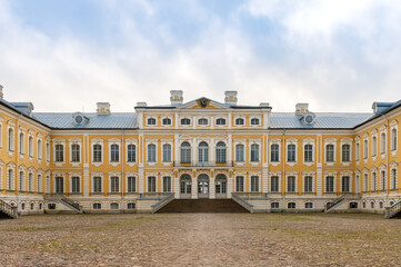 Fototapeta na wymiar Rundal Palace Francesco Rastrelli. Latvia