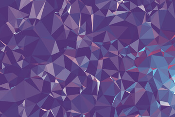 Abstract Purple Geometric Polygonal background molecule and communication. Concept of the science, chemistry, biology, medicine, technology.