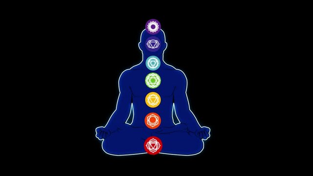 Meditation Chakra on a Male body