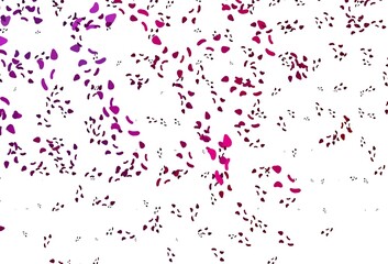 Light Purple vector pattern with chaotic shapes.