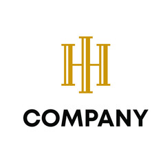 HH Pillars logo design
