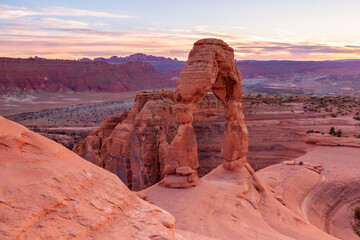 Delicate Arch at Arches National Park in Moab, Utah USA