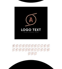 A fun, modern, casual and natural letter type A To Z sets  logo template, Vector logo for business and company identity 