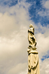 Cuba, sculpture in the Christopher Columbus Cemetery in Havana