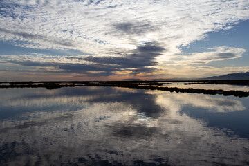 clouds in the water