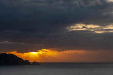 Puesta de sol después de la tormenta