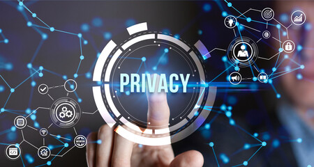 Internet, business, Technology and network concept.Privacy
