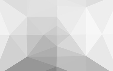 Light Silver, Gray vector polygon abstract backdrop.