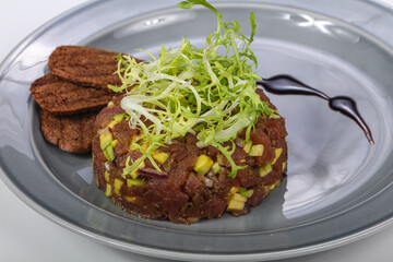 Raw Tuna fish Tartar snack