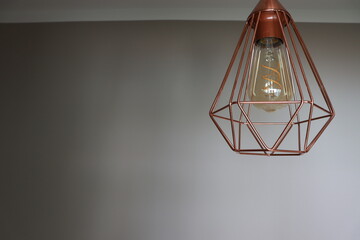 Vintage Kupferlampe