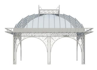 3d Render Building Structure On White