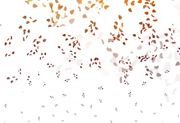 Light red, yellow vector backdrop with abstract shapes.