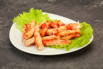Natural luxury crab meat fillet
