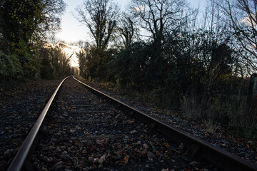 Fototapeta premium Empty Railway Line