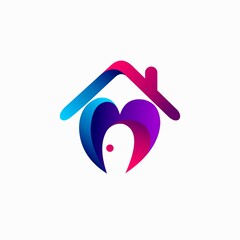 home lovers logo with modern concept