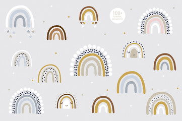 Regenbogen Muster Kinder Dekor weißer Hintergrund Logo Design Hintergrund Mode Hochzeitseinladung Weihnachtskarte Retro Weihnachten Winter Poster Schrift Hochzeit abstrakte Weihnachten Logo Flyer Broschüre