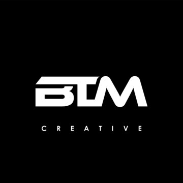 BTM Letter Initial Logo Design Template Vector Illustration