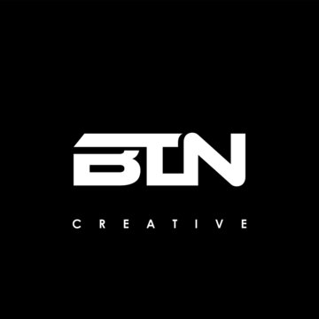 BTN Letter Initial Logo Design Template Vector Illustration