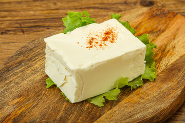 Greek traditional soft feta cheese
