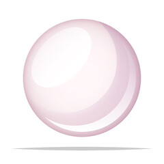 Pearl vector isolated illustration