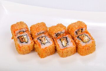 Japanese cuisine - tempura roll with fish