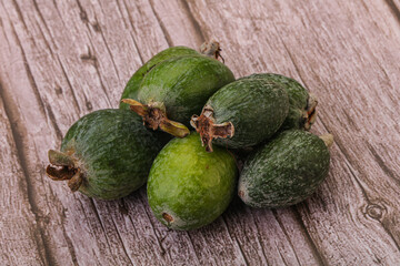 Tropical green sweet fruit Feijoa