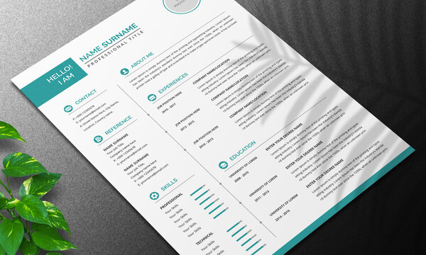 Minimal Resume and Cover Letter Layout