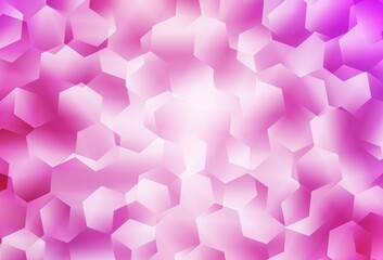 Light Pink vector shining triangular backdrop.