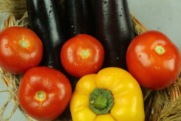 Aubergine eggplant isolated on white. Quality photo for your project.