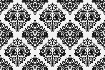 Damask seamless pattern background. vector illustration