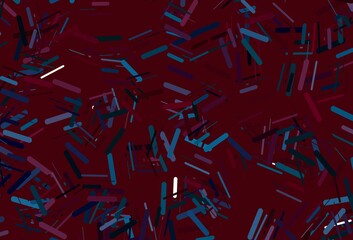 Dark green vector backdrop with long lines.