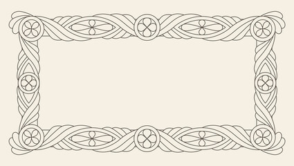 Vintage Ornament Greeting Card Template. Retro Luxury Invitation, Royal Certificate. Flourishes frame. Vintage Background, Vintage Frame, Vintage Ornament, Ornaments , Ornamental Frame.