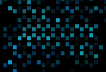 Dark BLUE vector background with rectangles.