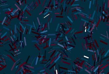 Dark multicolor, rainbow vector template with repeated sticks.