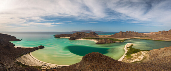 View of stunning bay in Baja California, Mexico