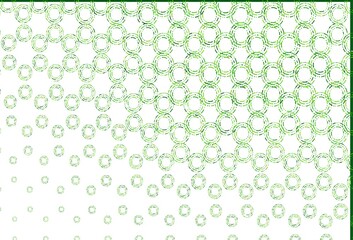 Light green vector template with circles.