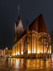 Marktkirche bei Nacht