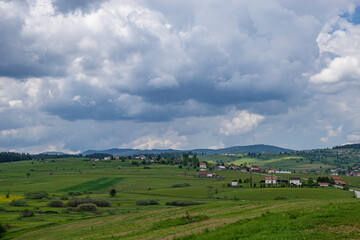 landscape with clouds and sky