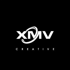 XMV Letter Initial Logo Design Template Vector Illustration
