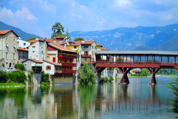 Bassano del Grappa is a city in northern Italy’s Veneto region, Italy. The Old Bridge also called the Bassano Bridge or Bridge of the Alpini is considered one of the most picturesque bridges in Italy.