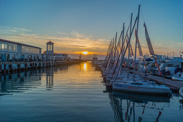 Fototapeta premium Sochi sea sunset