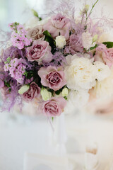 Wedding decor. Beautiful event venue. Creative decoration
