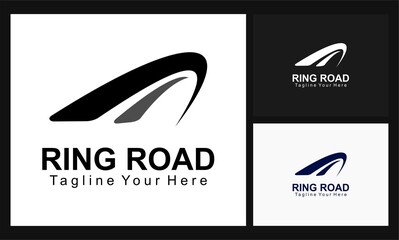 round line concept design ring road logo
