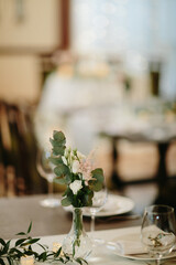 Wedding decor. Beautiful event venue. Creative decoration
