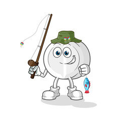 medicine fisherman illustration. character vector
