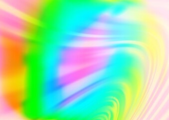Obraz premium Light Multicolor, Rainbow vector template with abstract lines.