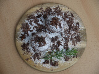 Winterliche Schokoladenmuffins