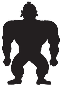 Muscular Guy in Silhouette